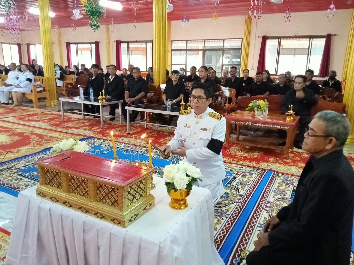 พช. บัวใหญ่ ร่วมประกอบพิธีบำเพ็ญกุศลสวดอภิธรรม เพื่ออุทิศถวายพระราชกุศลแด่สมเด็จพระนางเจ้าสิริกิติ์ พระบรมราชินีนาถ พระบรมราชชนนีพันปีหลวง