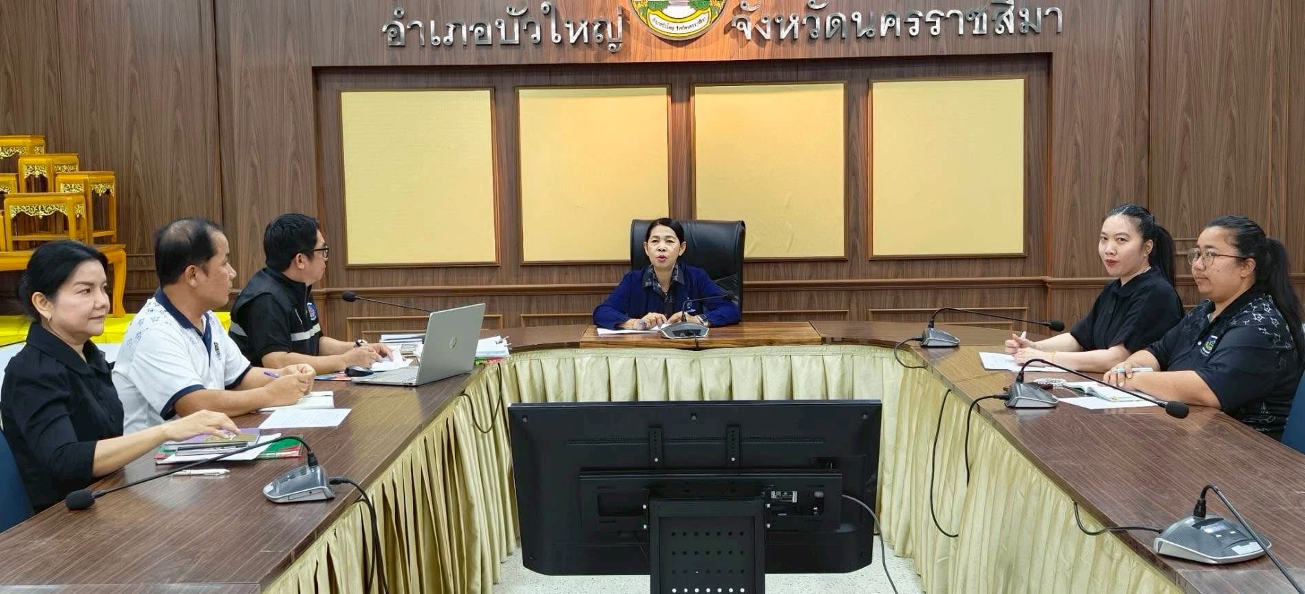 พช.บัวใหญ่ รับการนิเทศ ติดตามการขับเคลื่อนงานกิจกรรมตามยุทธศาสตร์ฯ ประเด็นเน้นย้ำ 5+1 กรมการพัฒนาชุมชน และ 1+11 KORAT AGENDA”